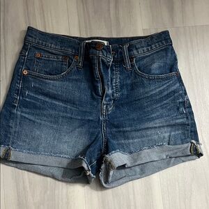 Madewell High rise denim Shorts